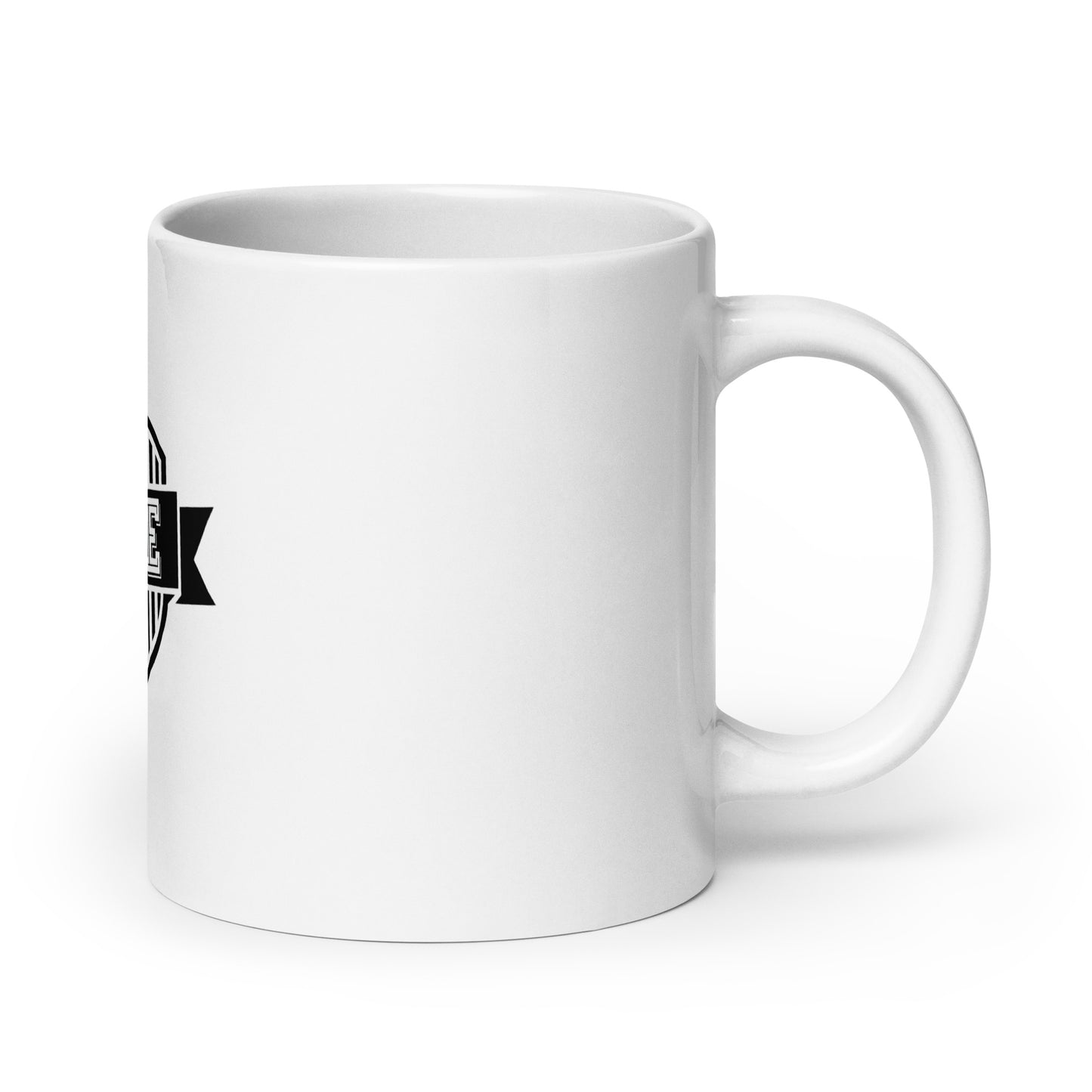 NOPE Badge mug (white)