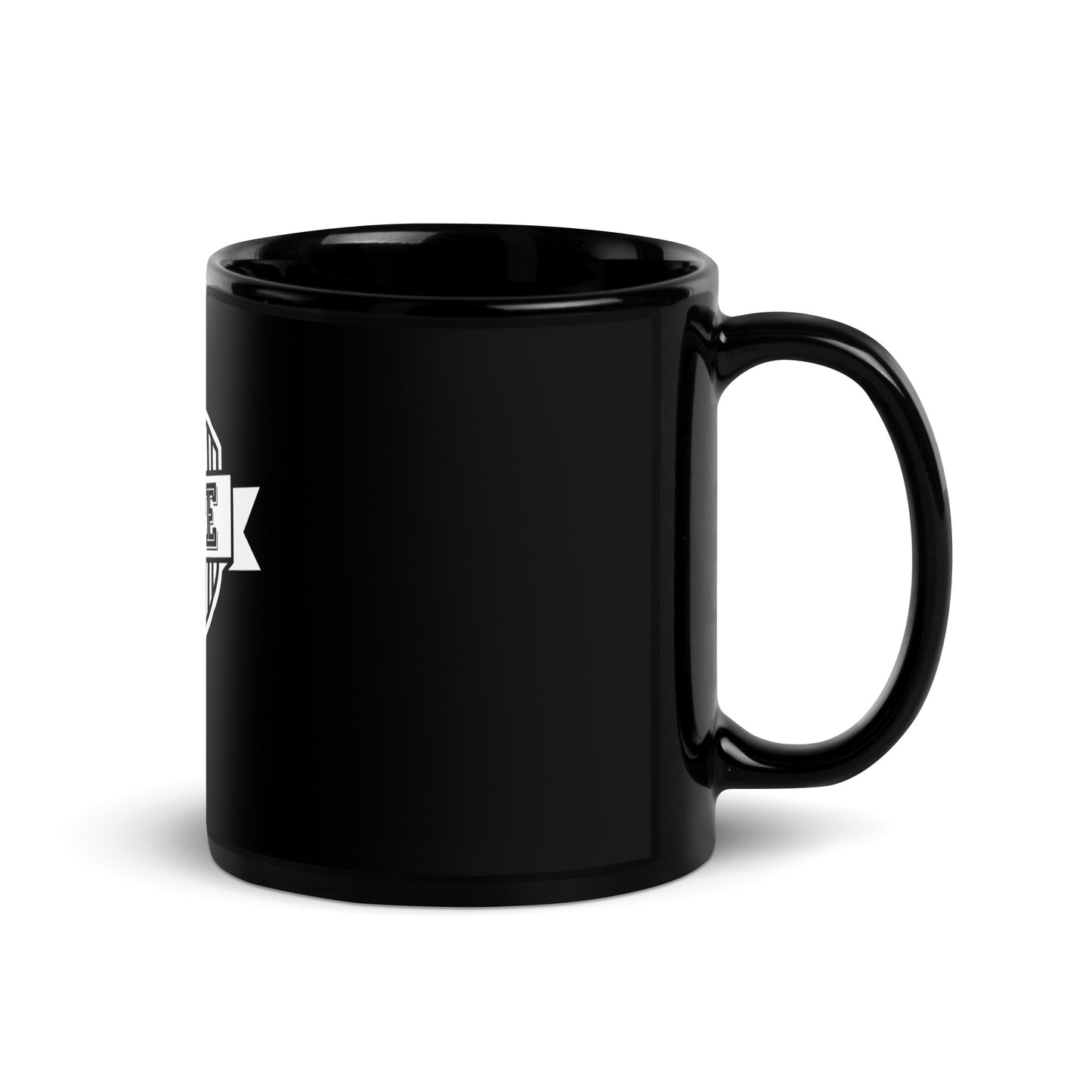 NOPE Badge mug (black)