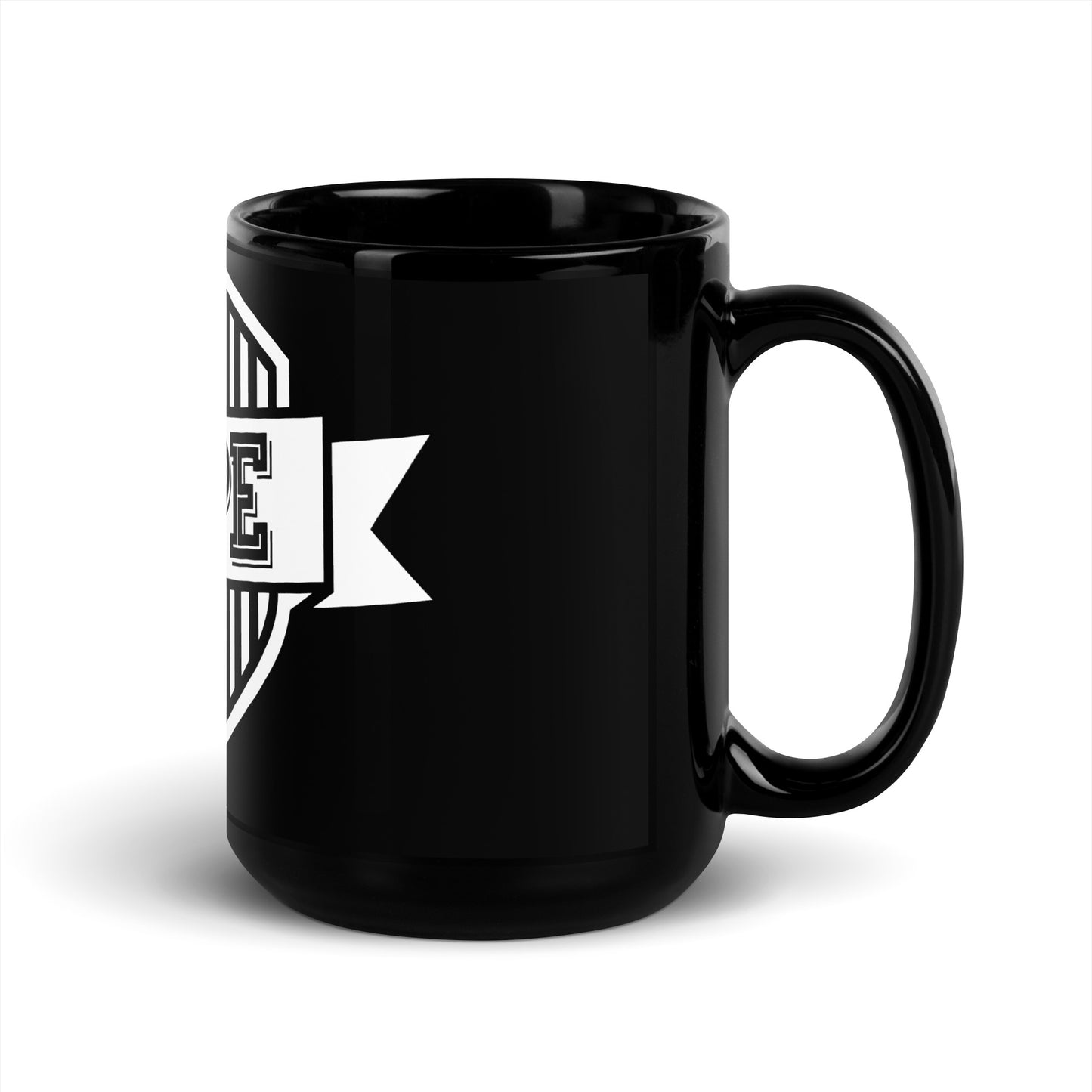 NOPE Badge mug (black)