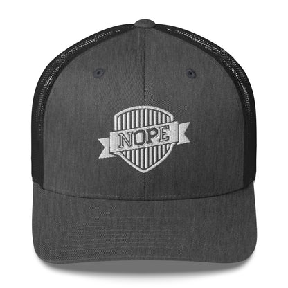 NOPE Badge trucker cap