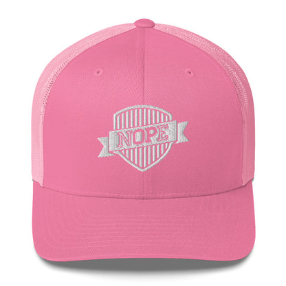 NOPE Badge trucker cap